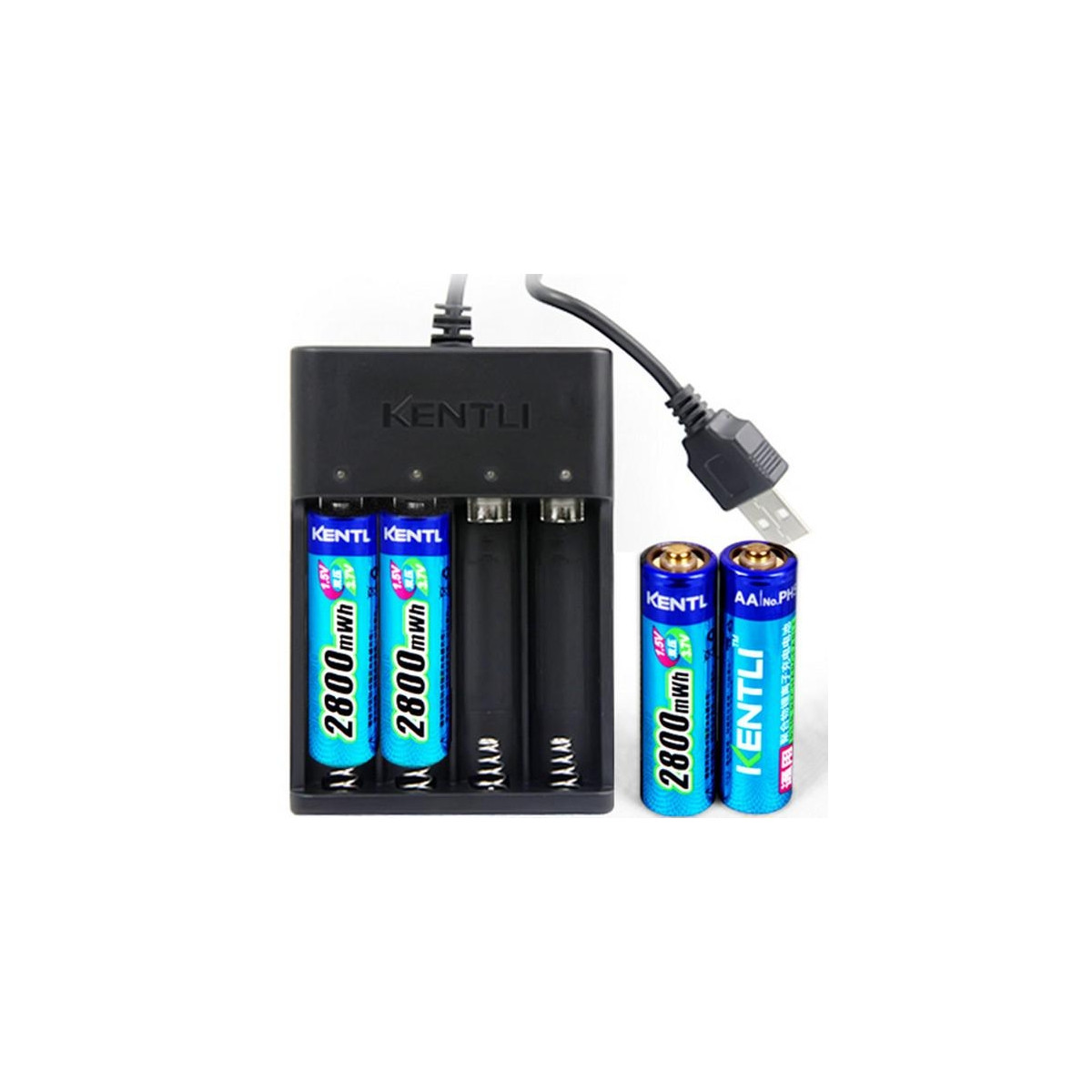 Kentli Batteri Pakke med Lader