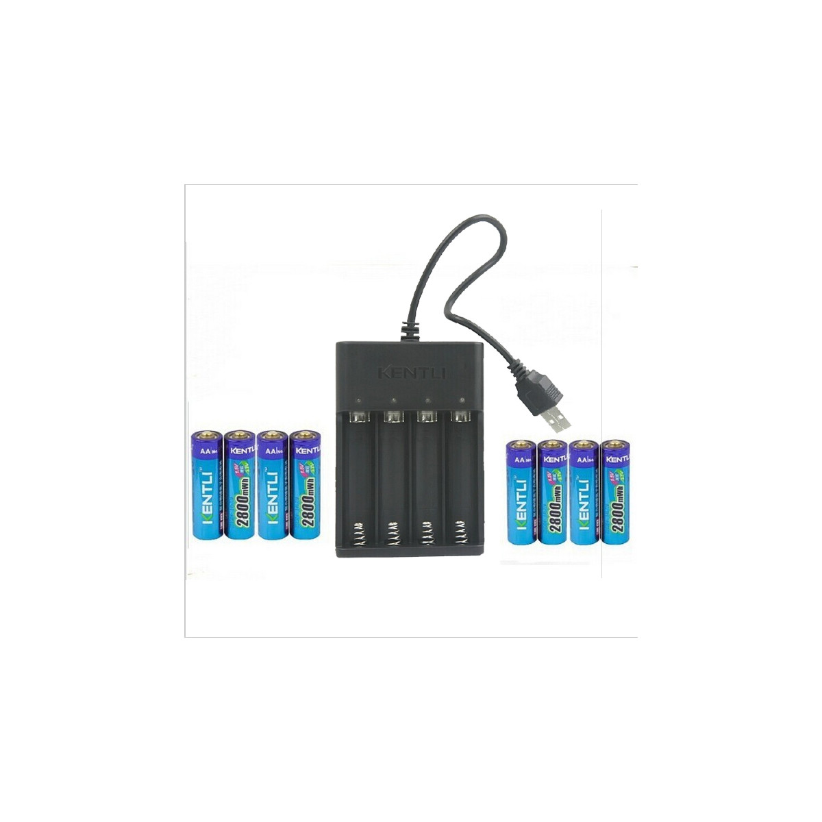 Kentli Batteri Pakke med Lader