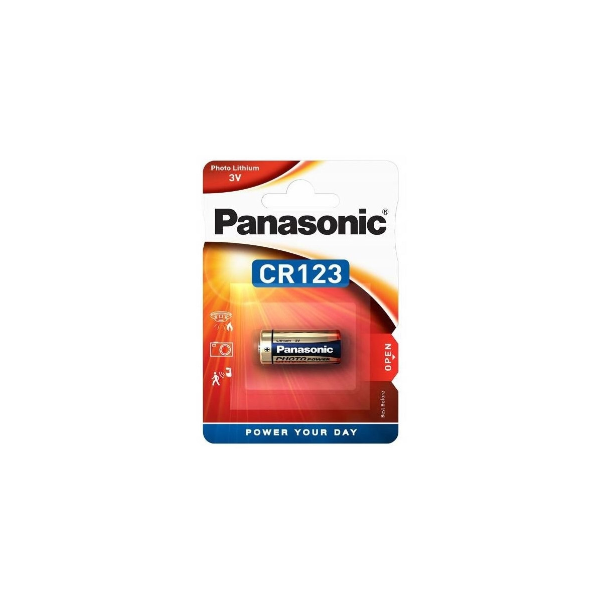 CR123 Batteri fra Panasonic