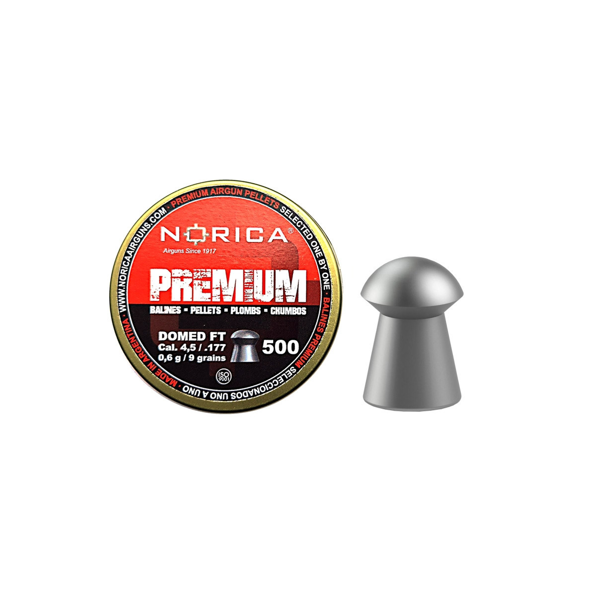 Norica Hagl Premium Domed FT 4,5 mm.